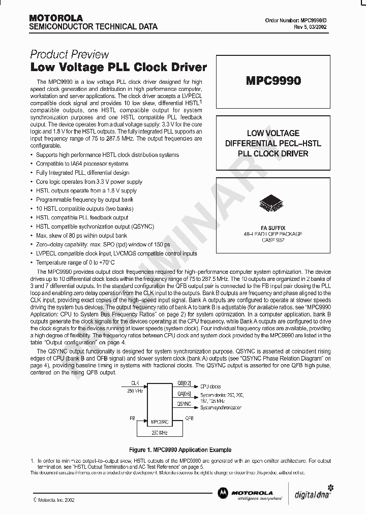 MPC9990_316884.PDF Datasheet