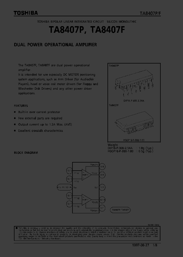 TA8407F_170508.PDF Datasheet