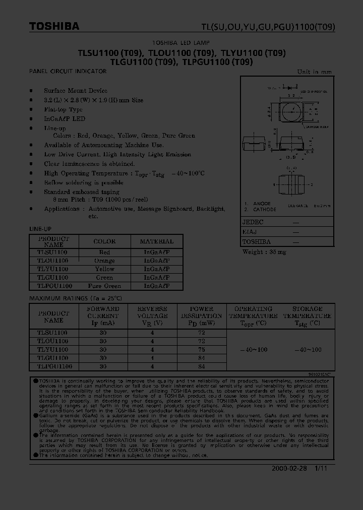 TLGU1100_62123.PDF Datasheet