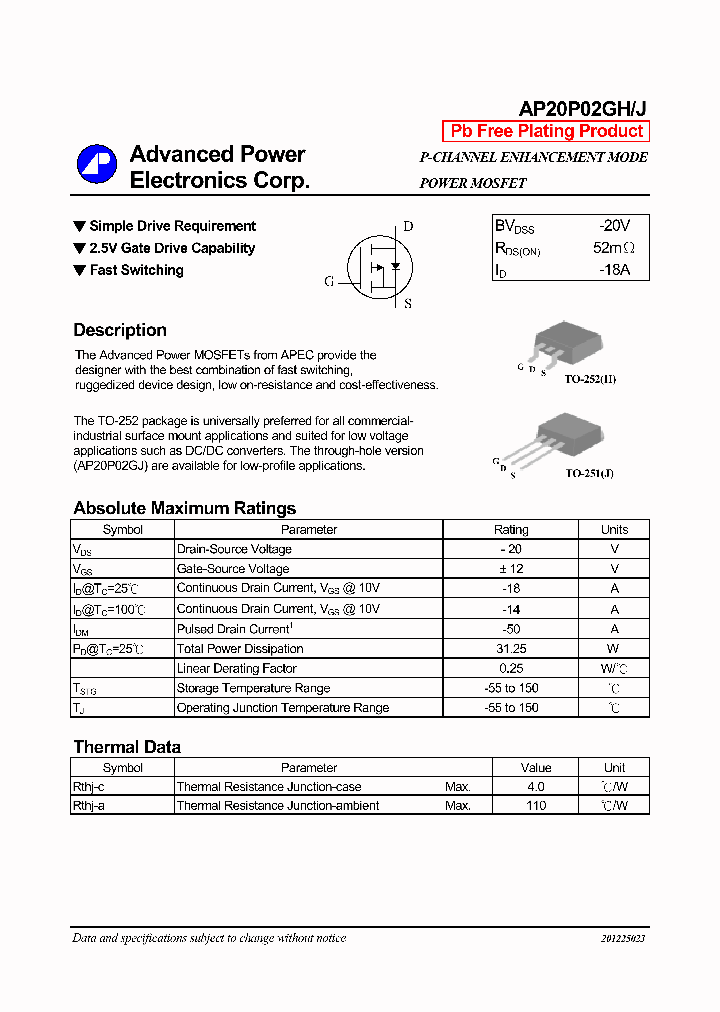 AP20P02GJ_392362.PDF Datasheet