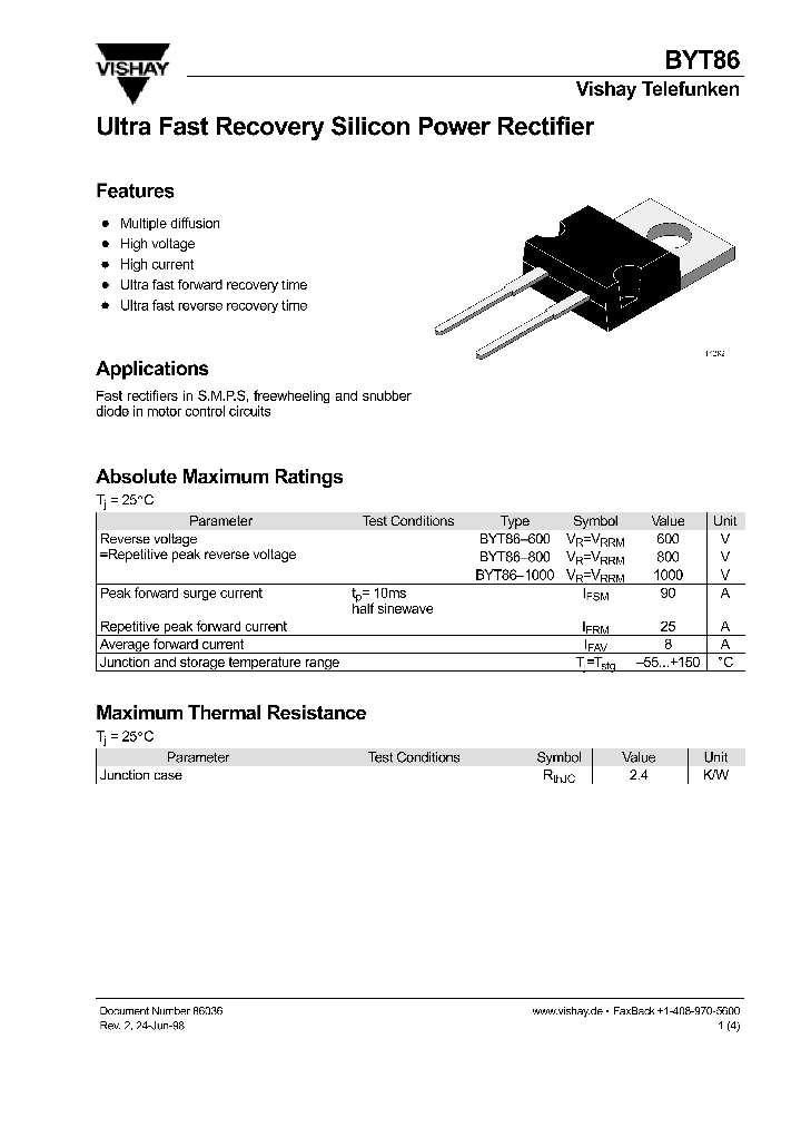 BYT86_393600.PDF Datasheet