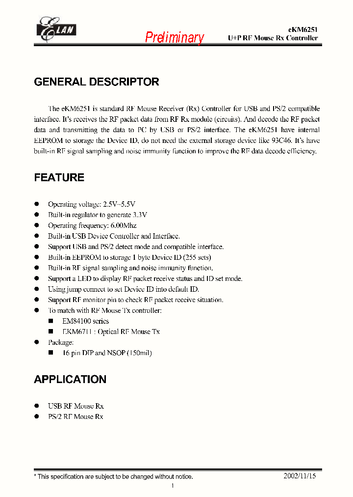 EKM6251_412274.PDF Datasheet