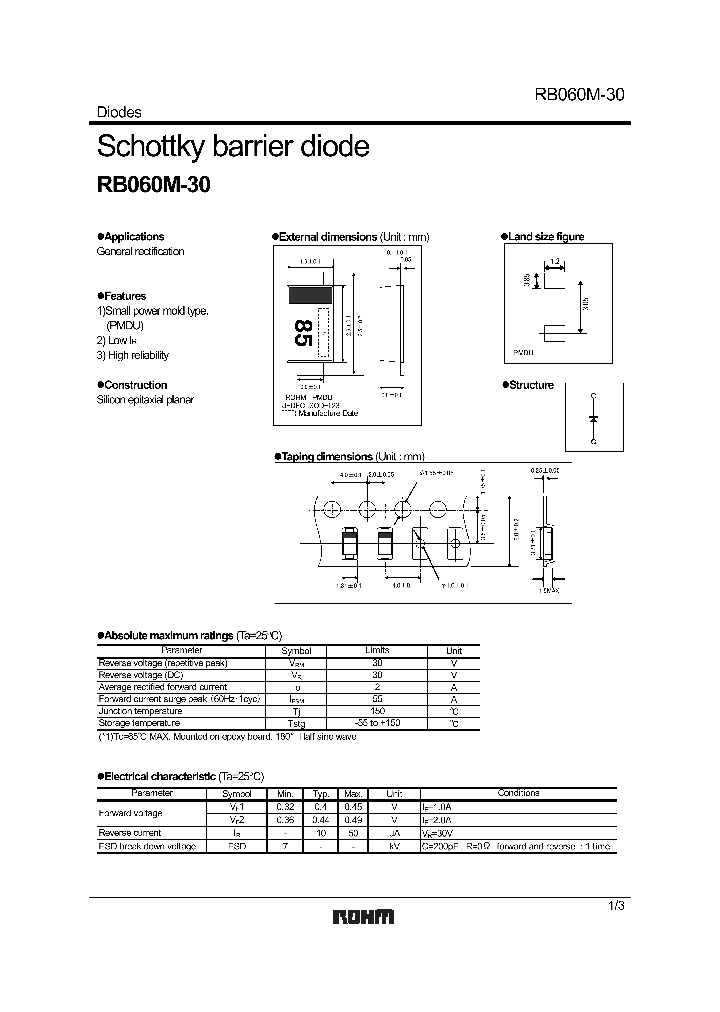 RB060M-30_420869.PDF Datasheet