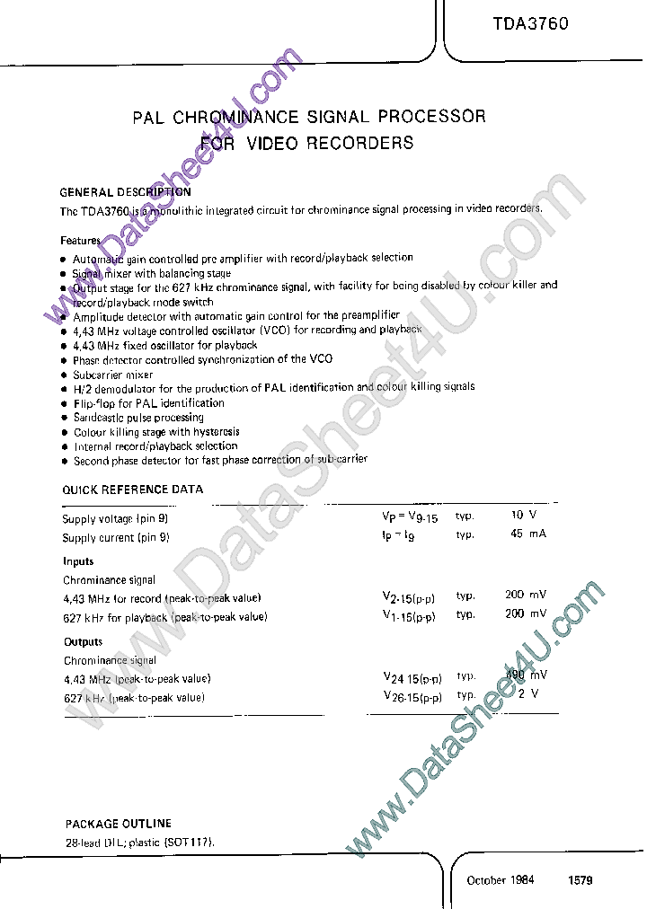 TDA3760_423703.PDF Datasheet