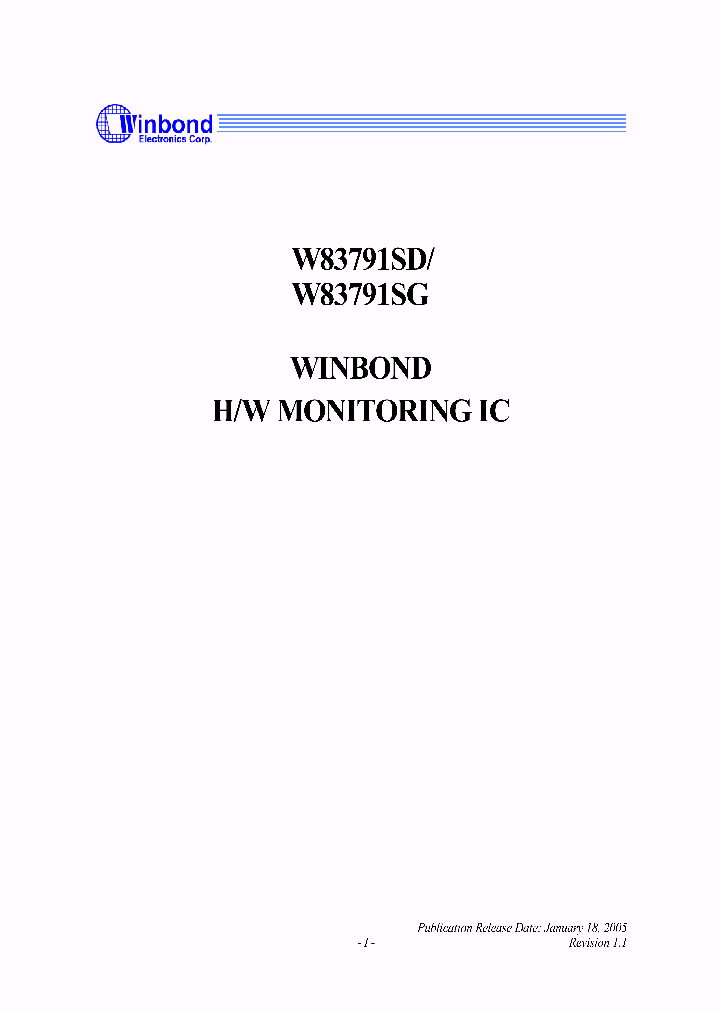 W83791SD_428962.PDF Datasheet