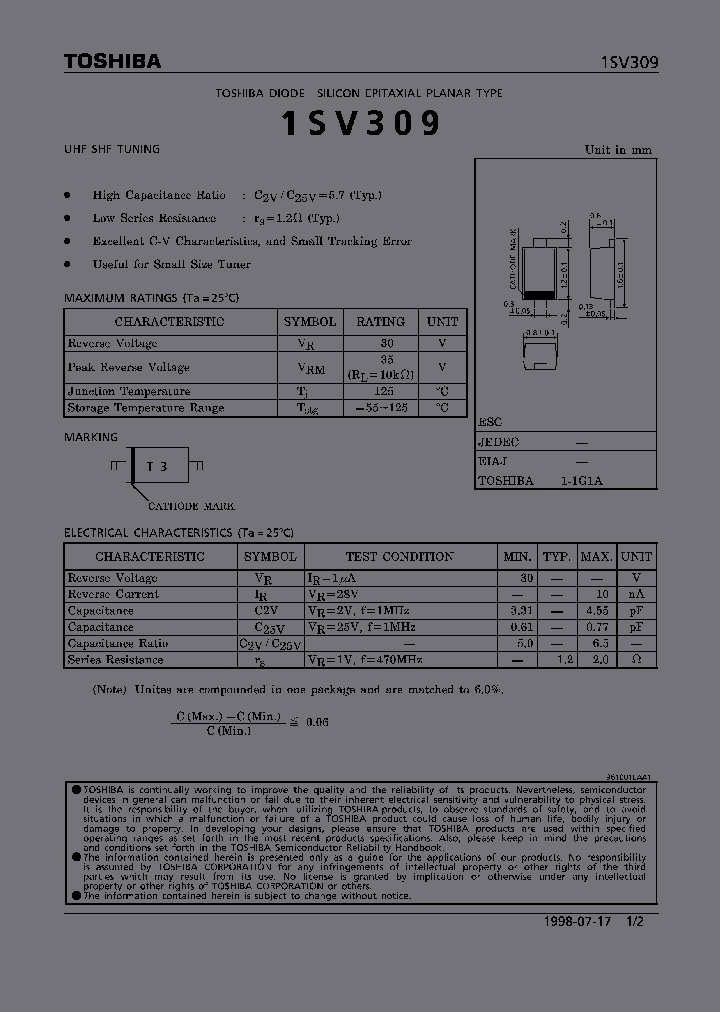 1SV309_508659.PDF Datasheet