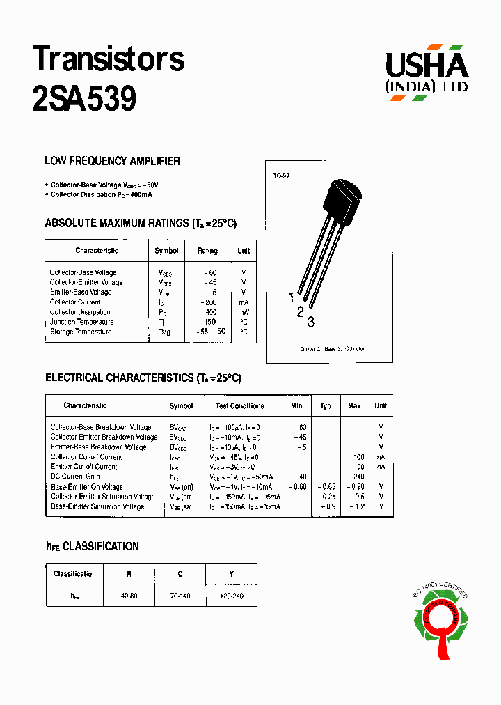 2SA539O_545003.PDF Datasheet