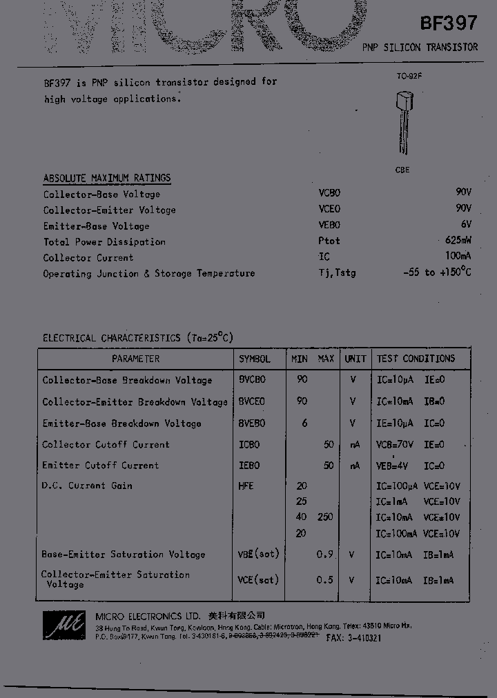 BF397_554750.PDF Datasheet