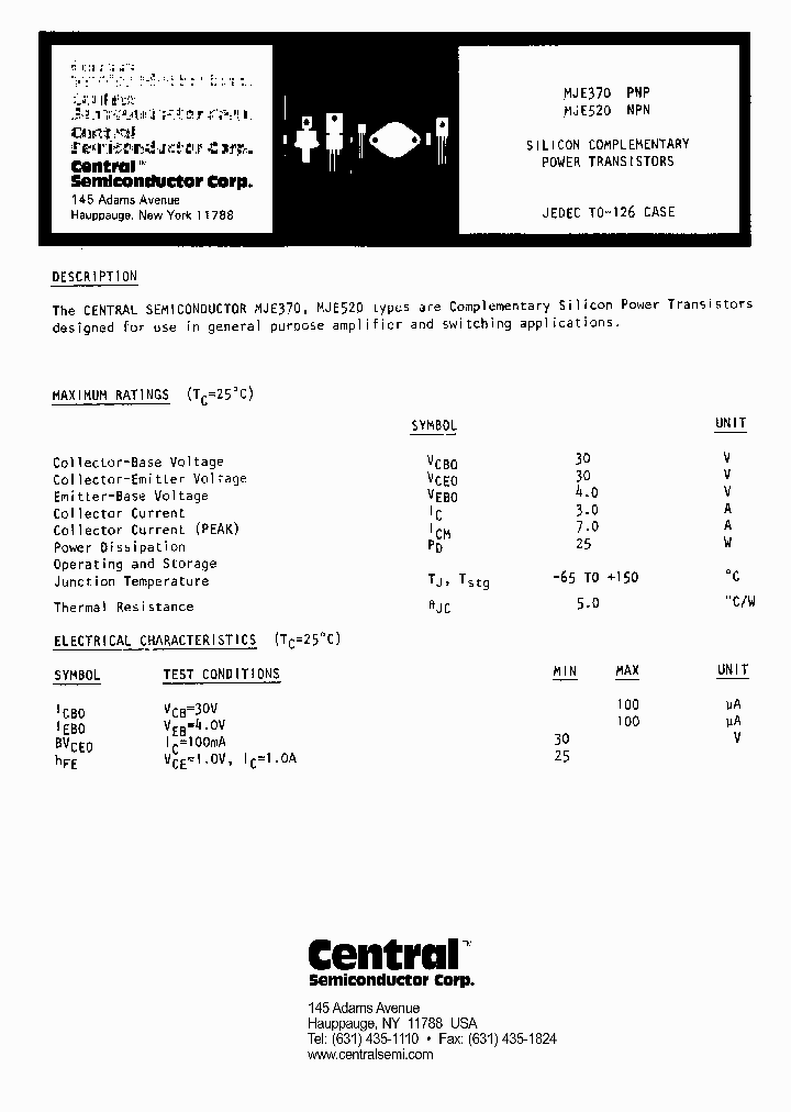 MJE520_521355.PDF Datasheet