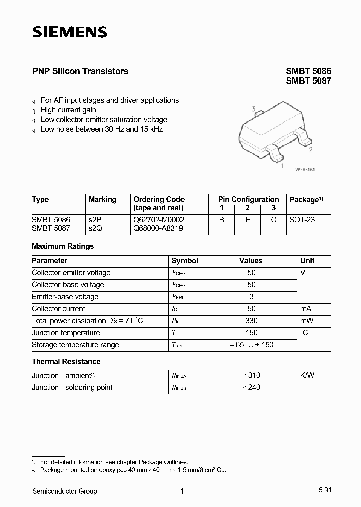 SMBT5087_495220.PDF Datasheet