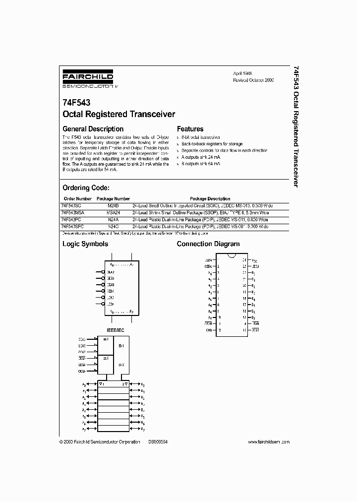 74F543PC_734172.PDF Datasheet