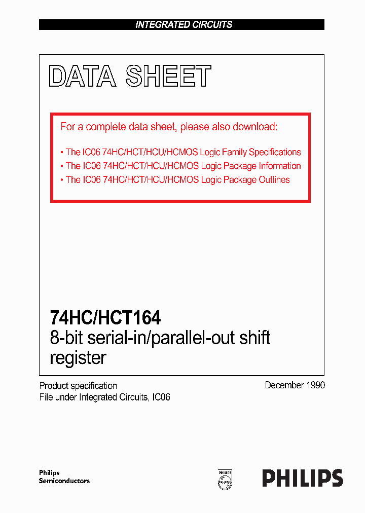 74HC164D_606165.PDF Datasheet