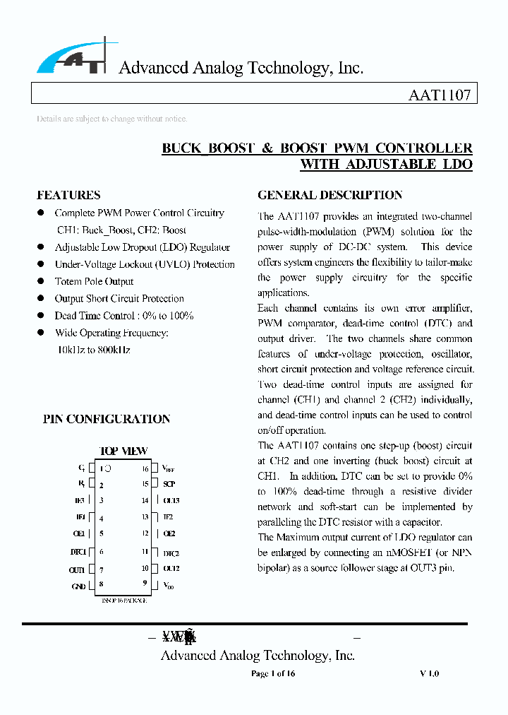 AAT1107-T1_606334.PDF Datasheet