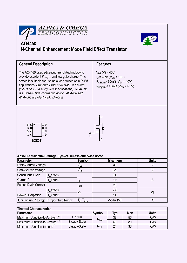 AO4450_650467.PDF Datasheet