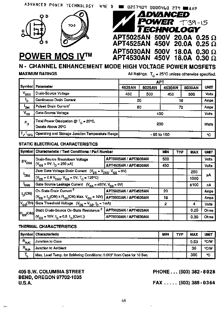 APT5025AN_42283.PDF Datasheet