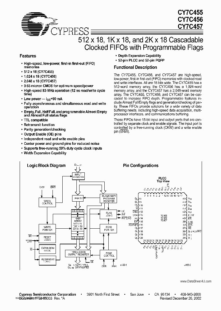 CY7C455_714730.PDF Datasheet