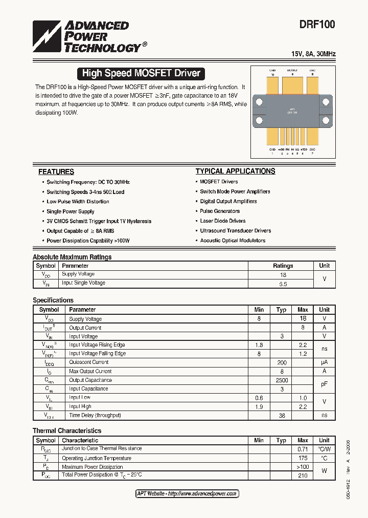 DRF100_647045.PDF Datasheet