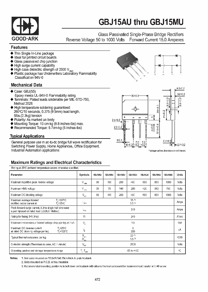 GBJ15AU_627191.PDF Datasheet