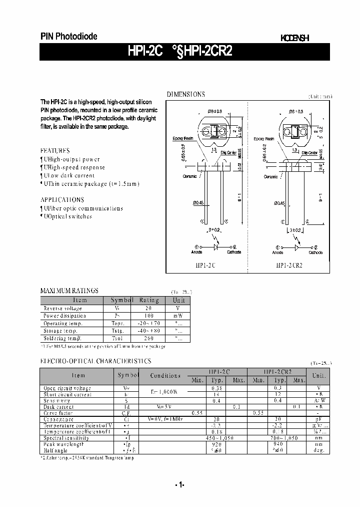 HPI-2CR2_573965.PDF Datasheet