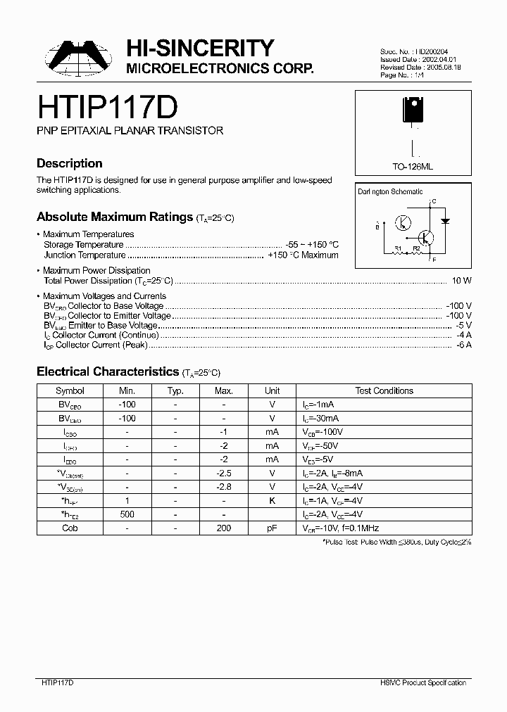 HTIP117D_618392.PDF Datasheet