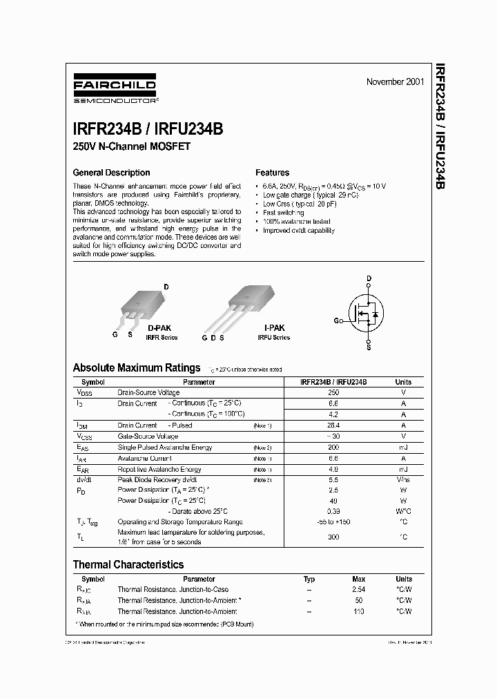 IRFR234B_575225.PDF Datasheet