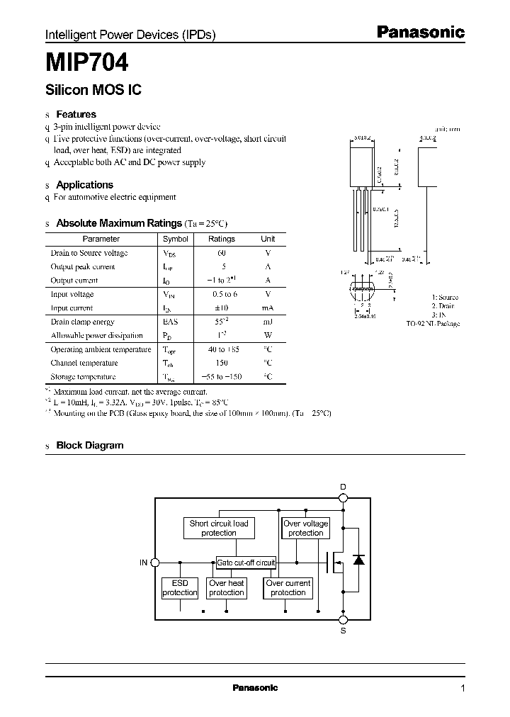 MIP704_571747.PDF Datasheet