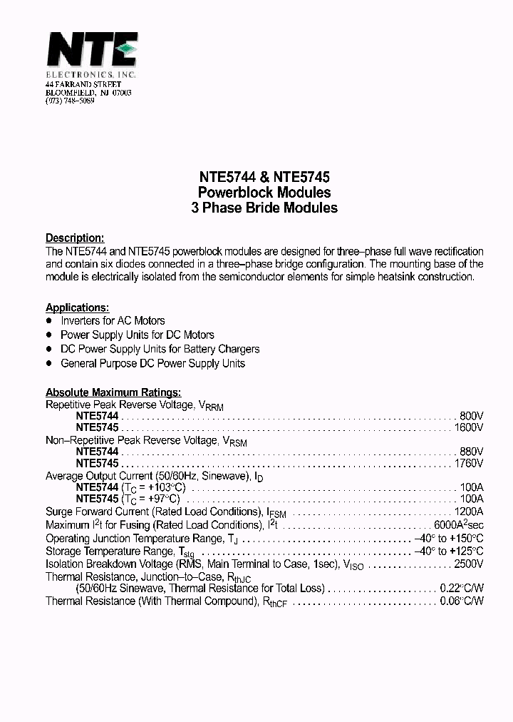 NTE5744_680339.PDF Datasheet