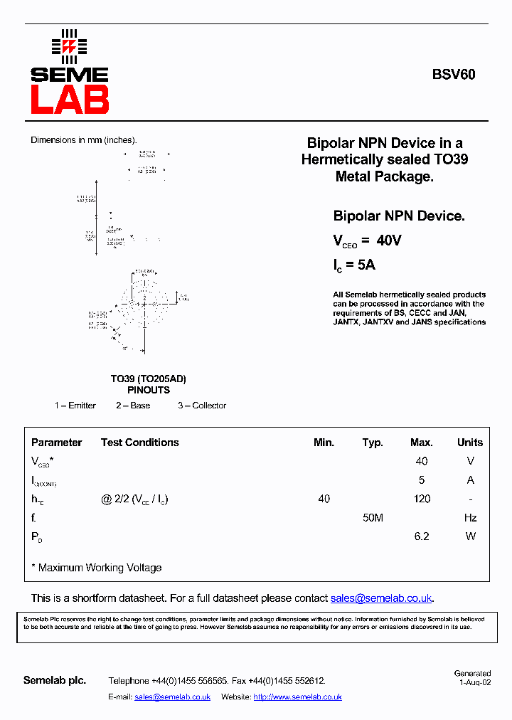 SFBSV60_766827.PDF Datasheet