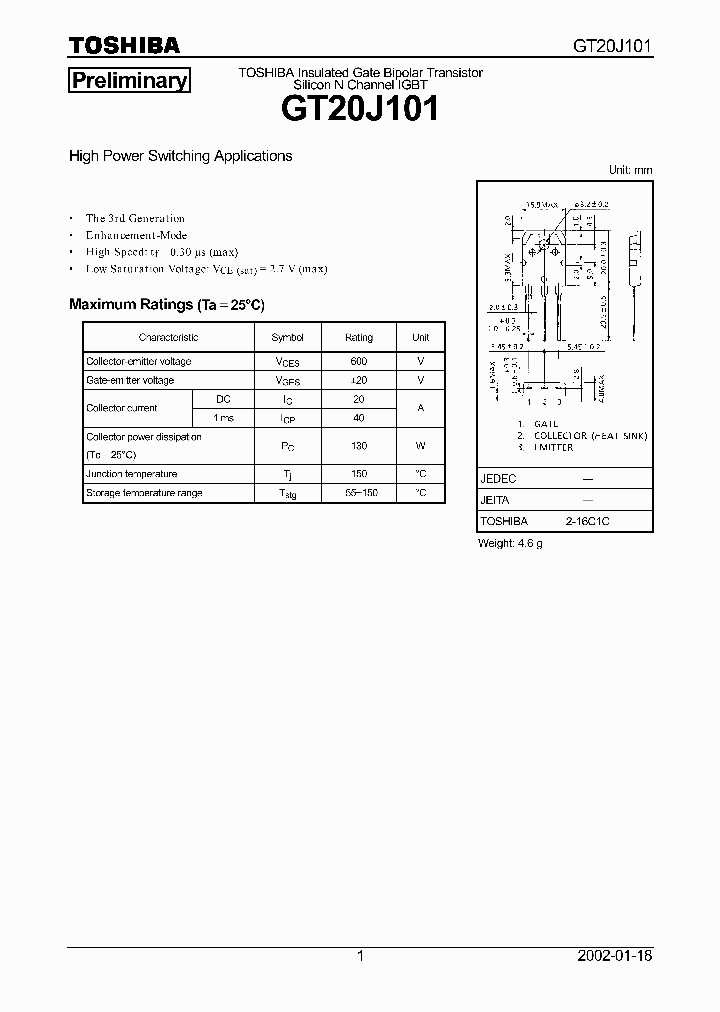 GT20J101_851930.PDF Datasheet