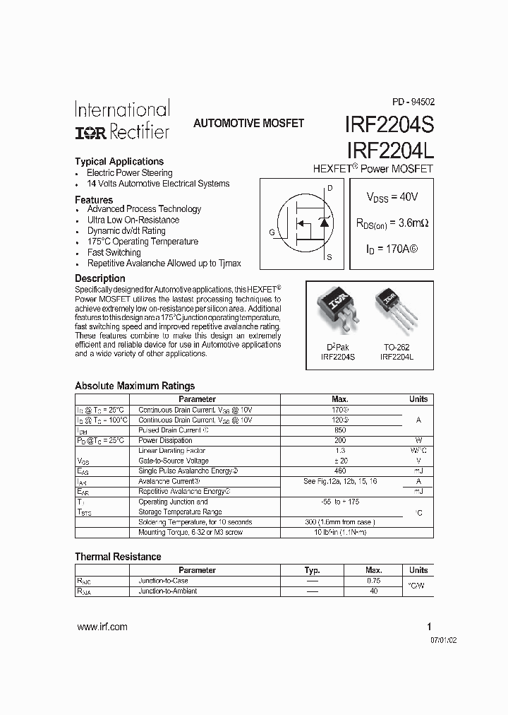 IRF2204L_922493.PDF Datasheet