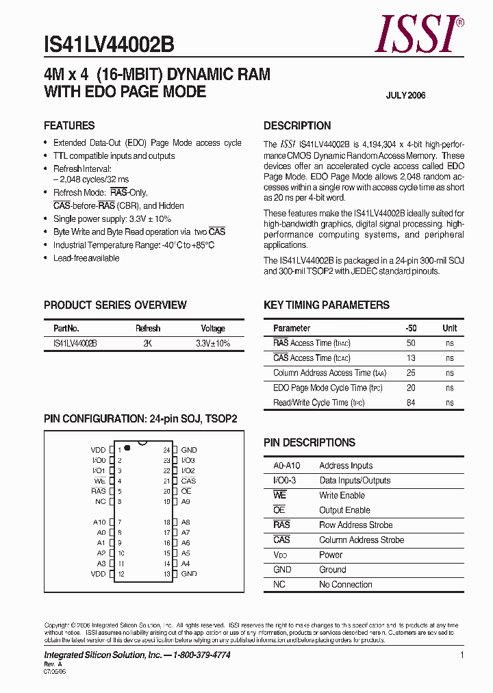 IS41LV44002B_661571.PDF Datasheet