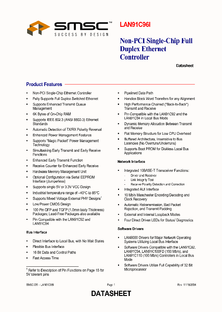 LAN91C96ITQFP_732277.PDF Datasheet