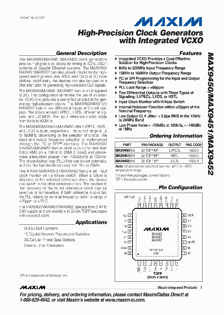 MAX9450_601437.PDF Datasheet