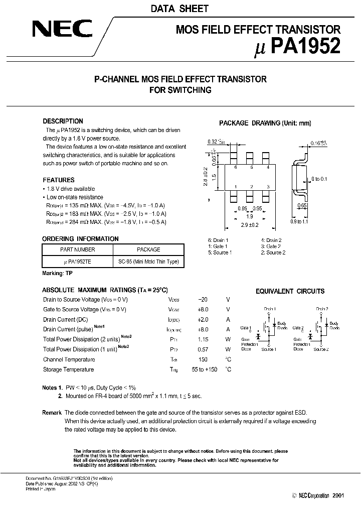 UPA1952_1022422.PDF Datasheet