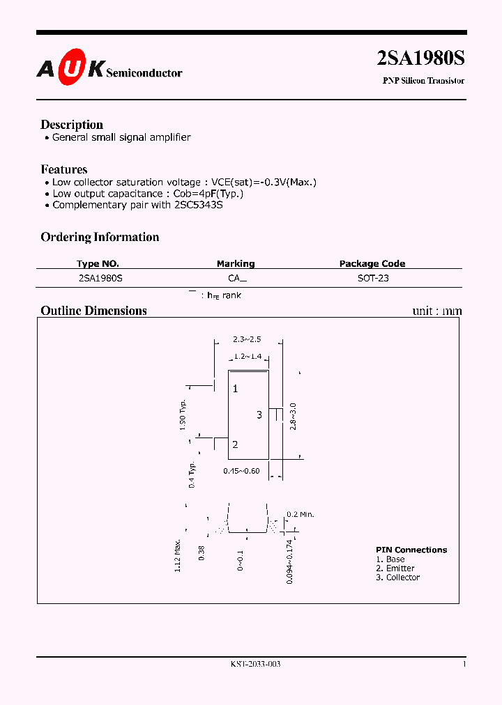 2SA1980S_1194852.PDF Datasheet