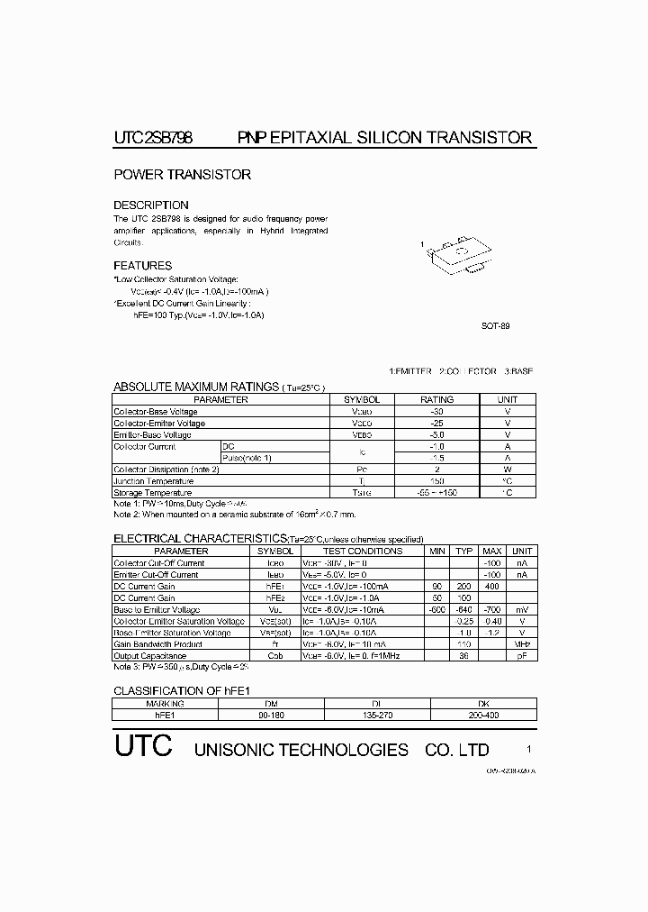 2SB798_1024996.PDF Datasheet