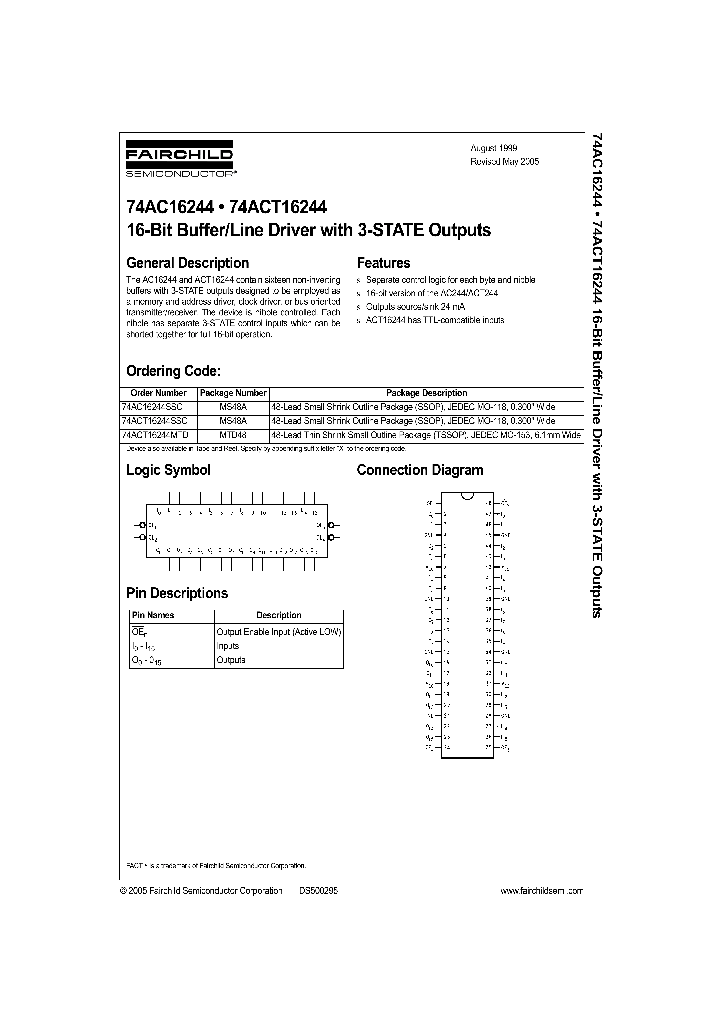 74ACT16244SSC_1201585.PDF Datasheet