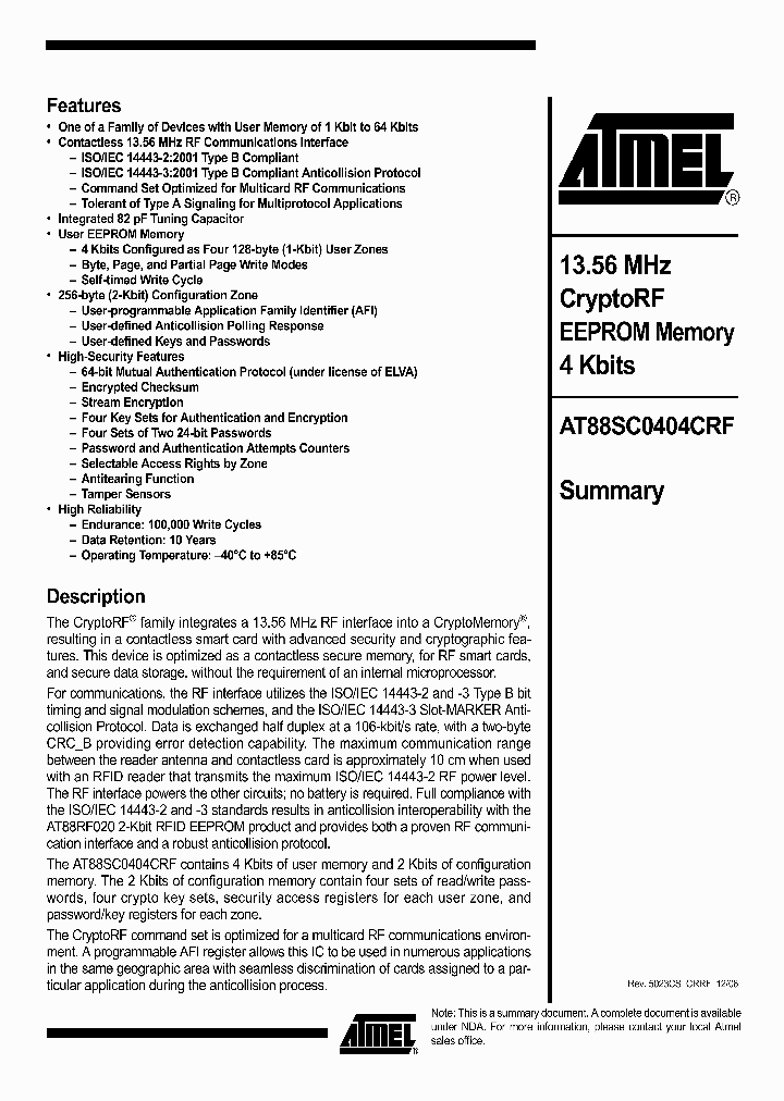 AT88SC0404CRF-WA1_1214197.PDF Datasheet