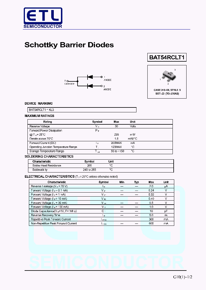 BAT54RCLT1_1162171.PDF Datasheet