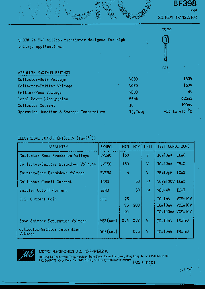 BF398_1035160.PDF Datasheet