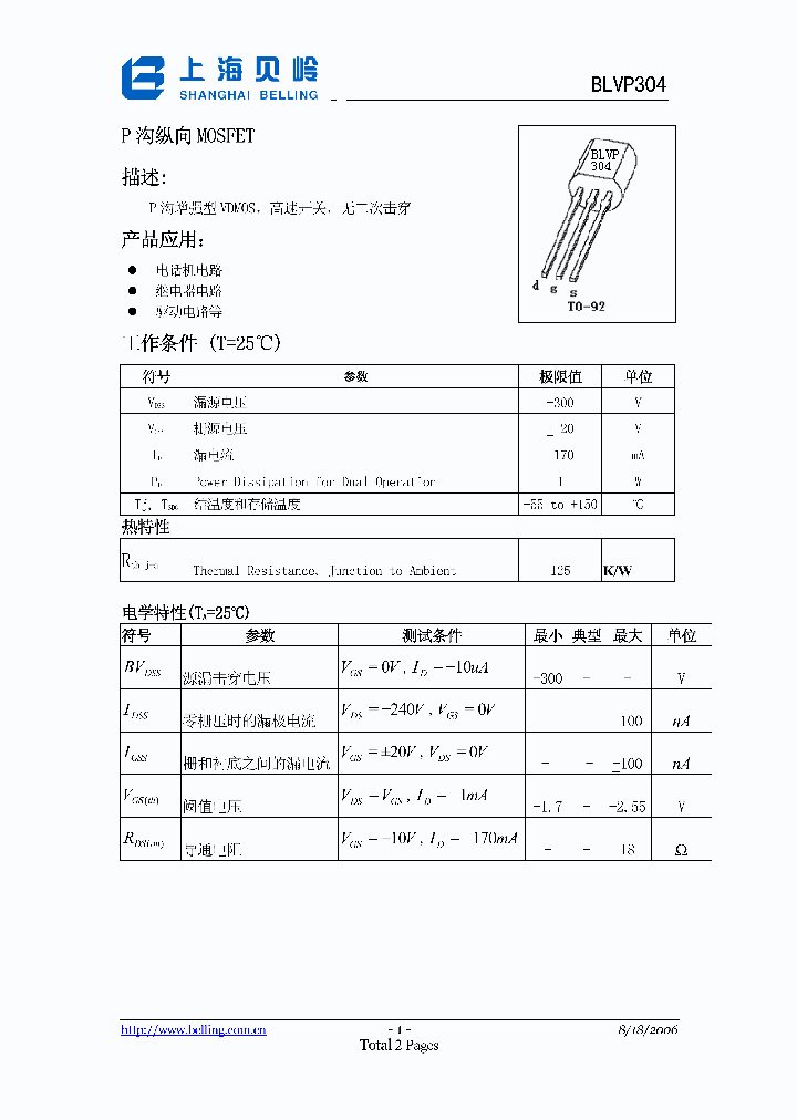 BLVP304_1219858.PDF Datasheet