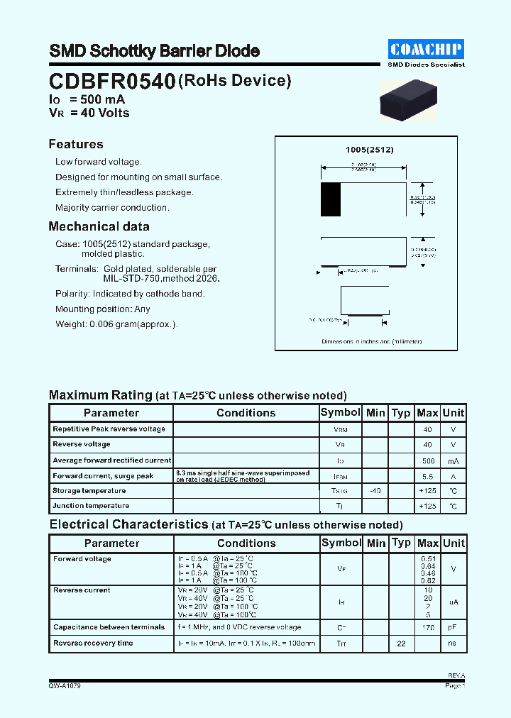 CDBFR0540_1225208.PDF Datasheet