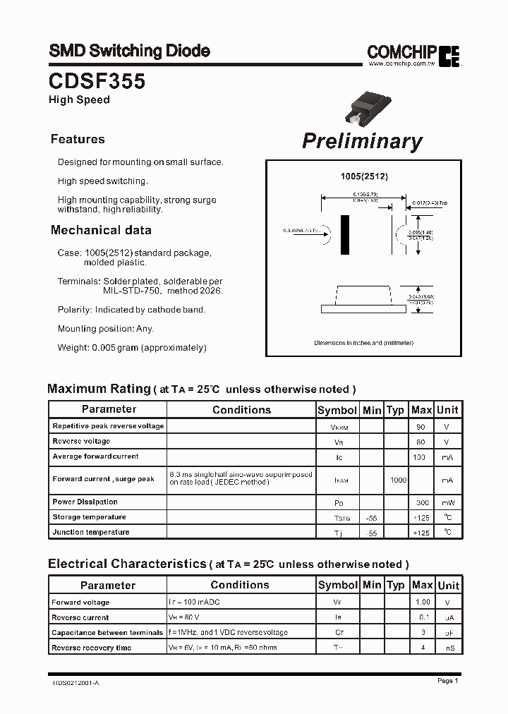 CDSF355_1225543.PDF Datasheet