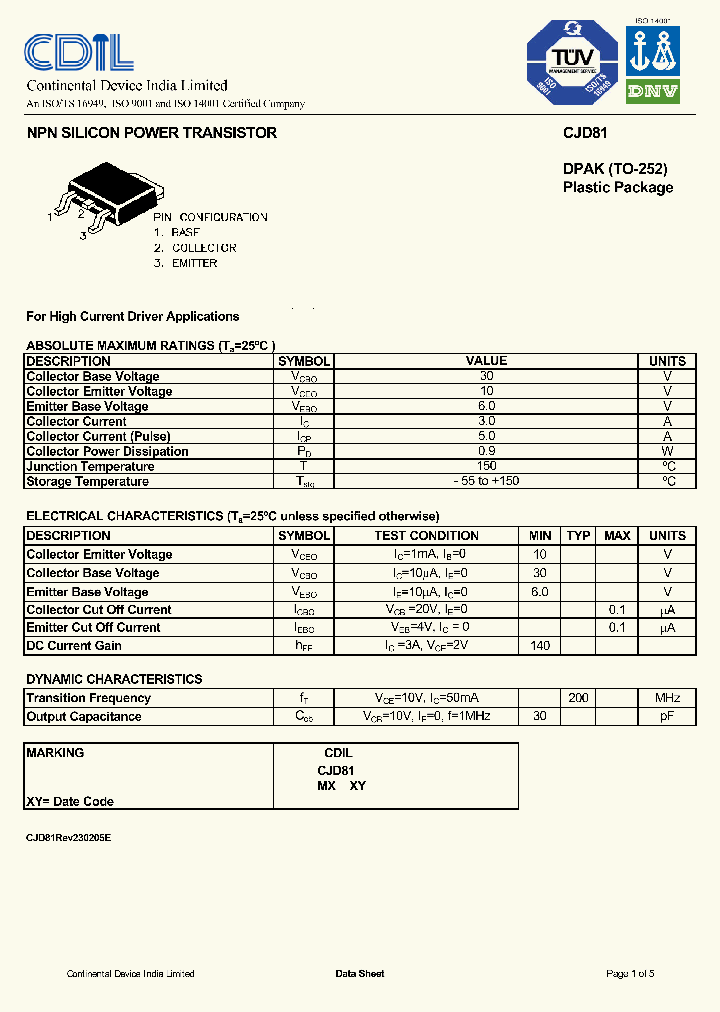 CJD81_1175978.PDF Datasheet