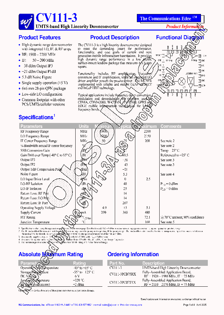 CV111-3PCB75TX_1229394.PDF Datasheet