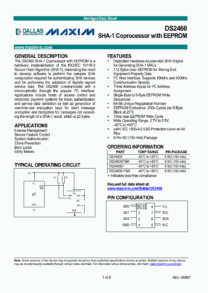 DS2460S_1145068.PDF Datasheet