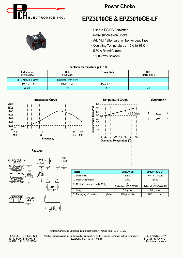 EPZ3010GE-LF_686257.PDF Datasheet