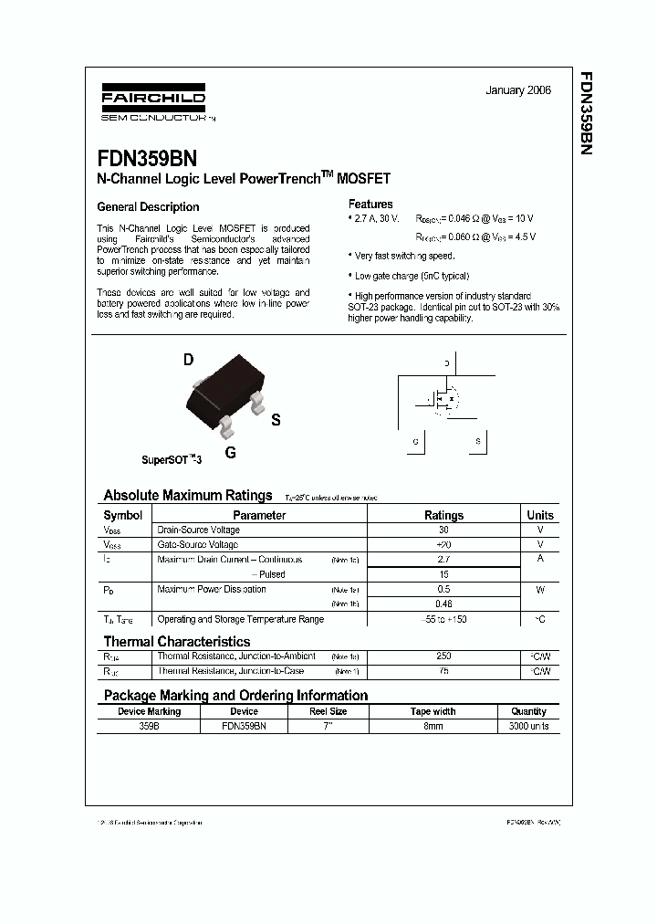 FDN359BN_1239526.PDF Datasheet