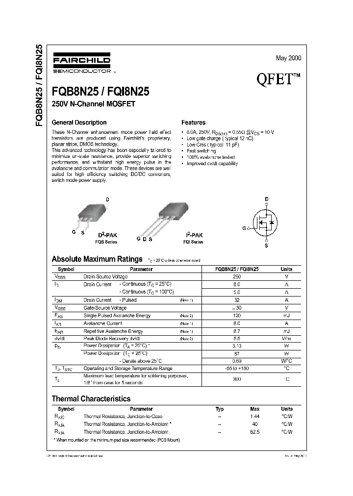 FQI8N25_1241672.PDF Datasheet