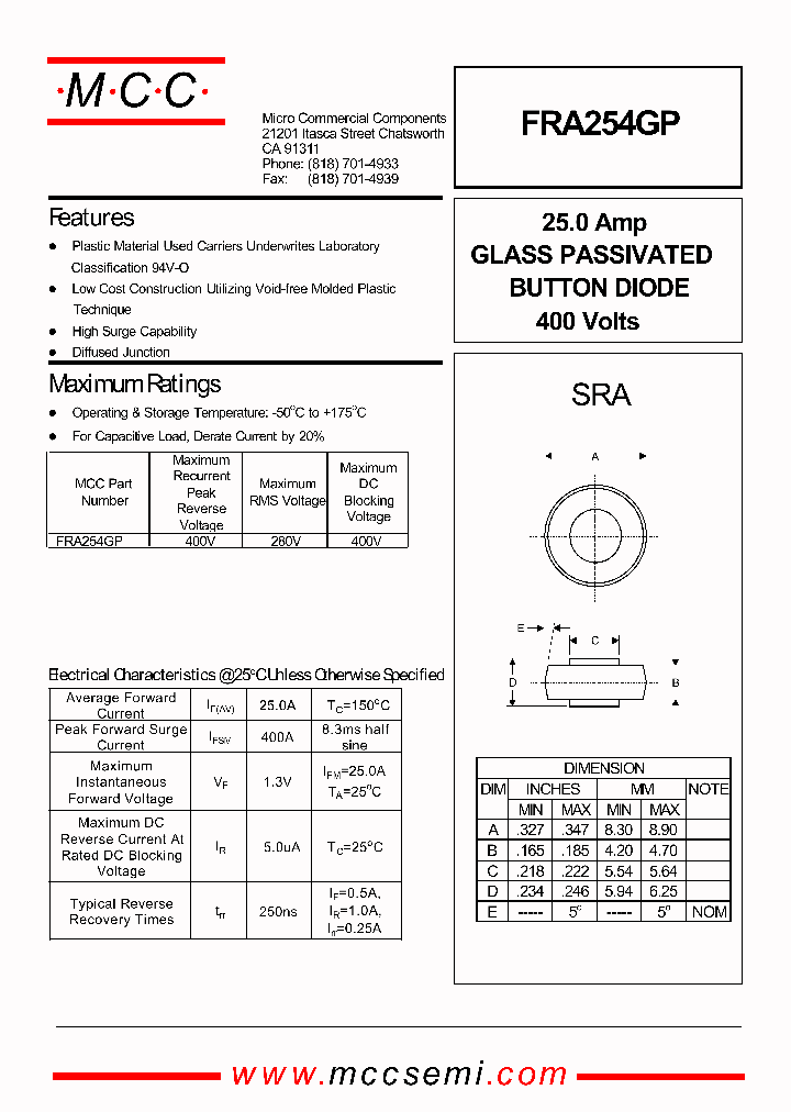 FRA254GP_1242231.PDF Datasheet